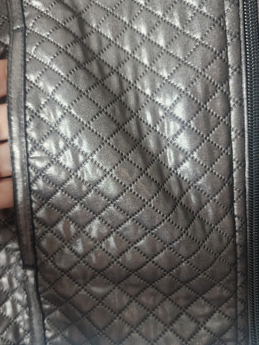 Tail Metallic Quilted Utility Jacket in Silver - Picture 2 of 7
